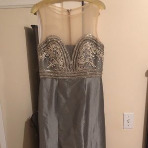 Camille grey mermaid formal gown MAKE AN OFFER